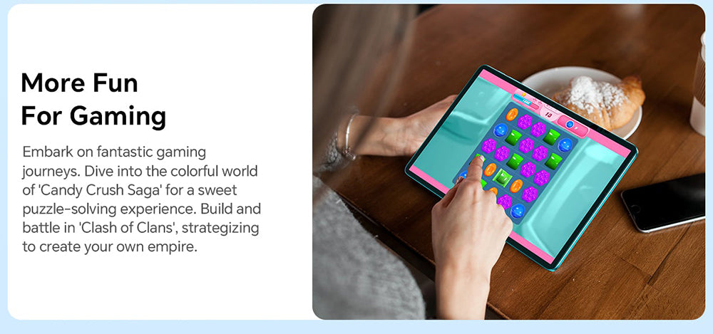 Tablet Teclast P30 s 10,1" displejom, Android 15, 4 GB RAM, 64 GB ROM, 5MP duálna AI kamera, rozlíšenie 1280x800, osemjadrový procesor, batéria 6000 mAh, port Type-C/GMS/Wi-Fi/Bluetooth/3,5 mm jack.