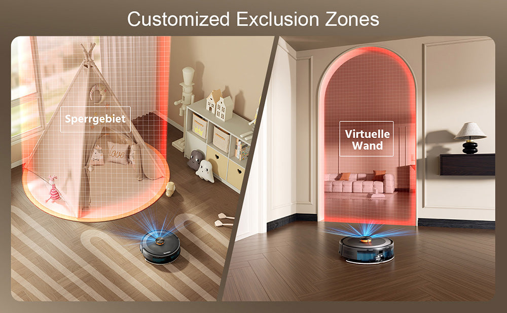 Robotický vysávač a mop Teendow D10S MAX 2 v 1 s automatickou vyprázdňovacou stanicou, silným sacím účinkom 4500 Pa a inteligentným mapovaním.