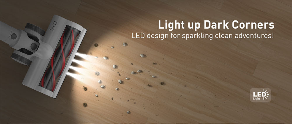 Bezšnúrový vysávač Teendow P11 Pro, sací výkon 126 000 Pa, doba prevádzky 30 minút, batéria 2200 mAh, kapacita nádoby na prach 450 ml, tichý chod ≤75 dB, ideálny na vlasy domácich zvierat a čistenie domácnosti, biela farba