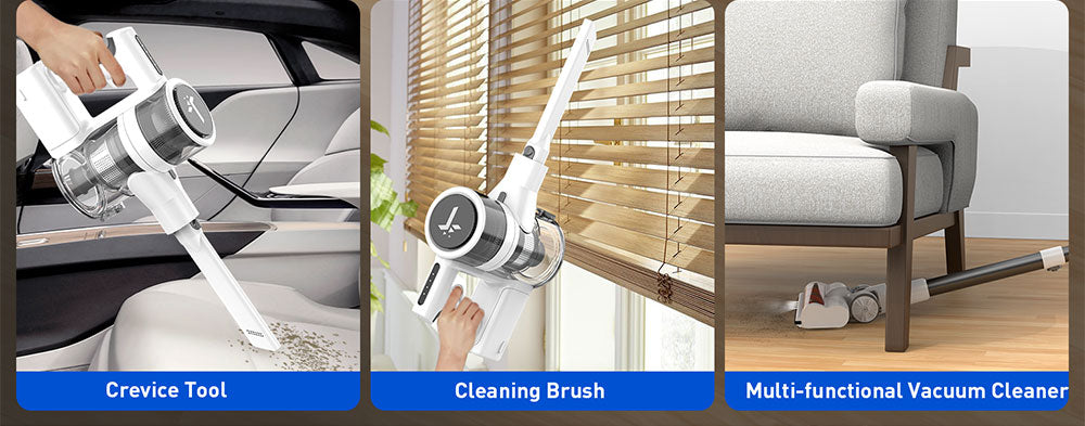 Bezšnúrový vysávač Teendow P11 Pro, sací výkon 126 000 Pa, doba prevádzky 30 minút, batéria 2200 mAh, kapacita nádoby na prach 450 ml, tichý chod ≤75 dB, ideálny na vlasy domácich zvierat a čistenie domácnosti, biela farba