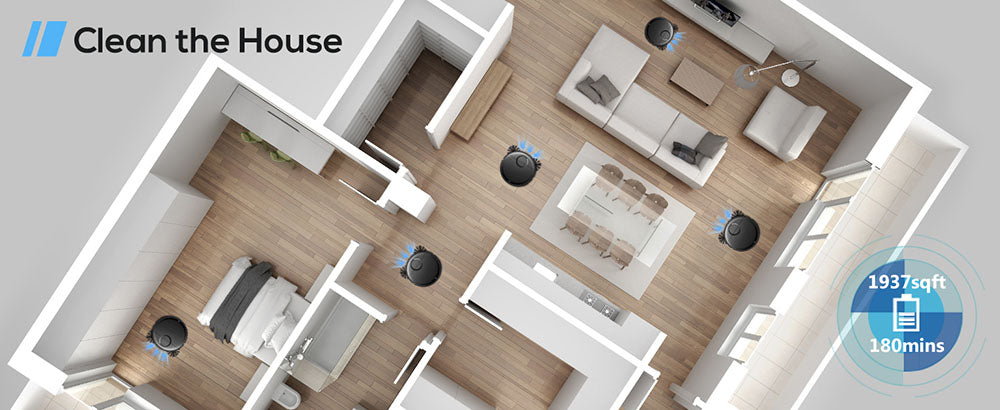 Robotický vysávač a mop Teendow T7S, silný sací výkon 2000 Pa, nádrž na vodu 230 ml, inteligentná aplikácia a hlasové ovládanie, doba prevádzky 100 minút, samo nabíjanie, 4 režimy čistenia, vyhýbanie sa prekážkám, ideálne pre majitelia domácich zvierat.