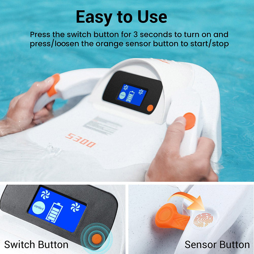 Elektro-surf TESMOTO S300, motor 3200 W, dva režimy rýchlosti, až 80 minút hrania, vodotesný IP68