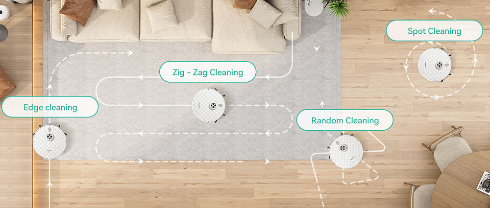 Tesvor S8 Pro 2 v 1 robotický vysávač s funkciou utierania, sací výkon 6000 Pa, LiDAR navigácia, doba prevádzky 240 minút, ovládanie cez aplikáciu/Alexa