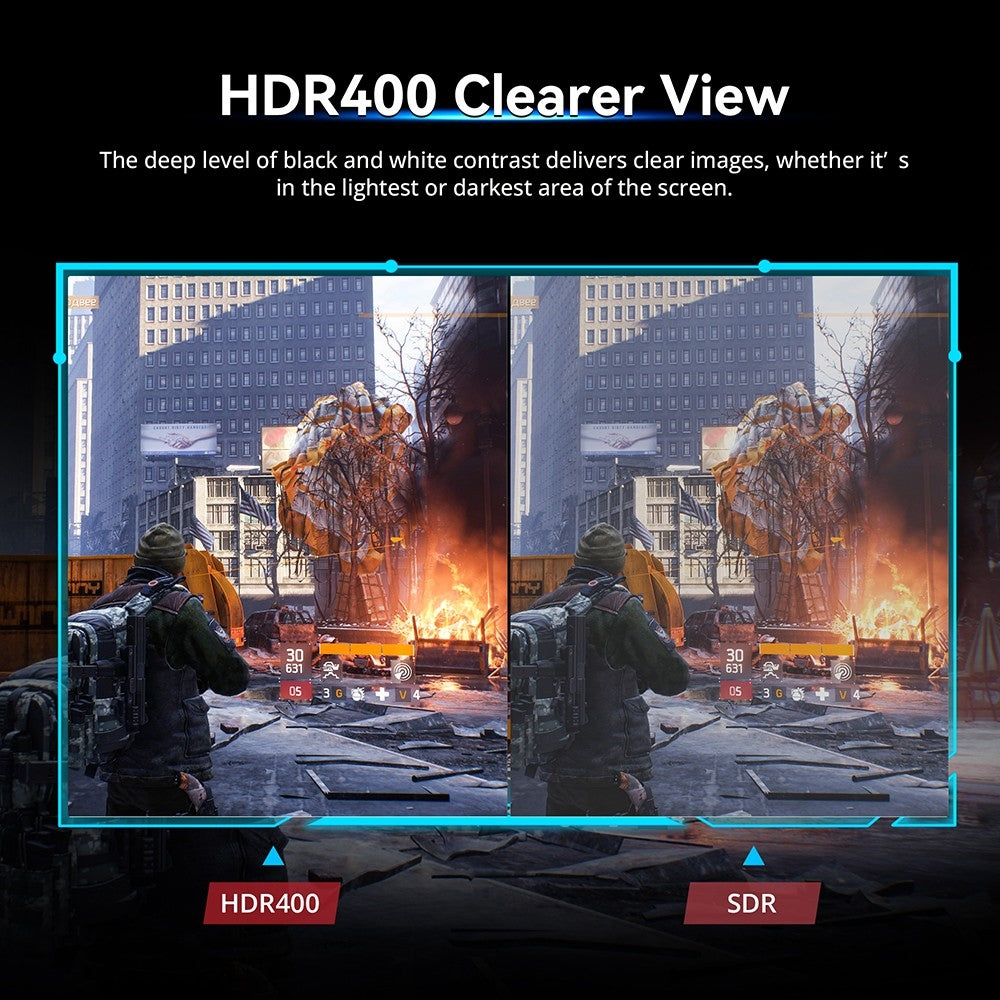 Herný monitor TITAN ARMY C34CHR, 34-palcový 1500R zakrivený displej s rozlíšením 3440x1440 WQHD, obnovovacia frekvencia 165 Hz, 1 ms MPRT, adaptívna synchronizácia, 99 % sRGB, podpora PIP a PBP displeja, podsvietenie pre e-športy, nastavenie sklonu, možnosť upevnenia na stenu, režim s nízkym modrým svetlom.