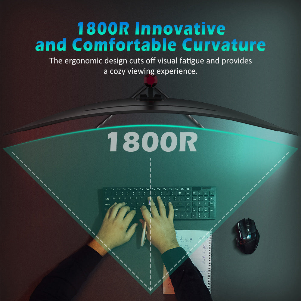 TITAN ARMY C49SHC 49-palcový herný monitor, 3840*1080 CSOT HVA panel, 32:9 prehnutá obrazovka, 144 Hz vysoká obnovovacia frekvencia, inteligentné rozdelenie obrazovky PIP/PBP, Adaptive-Sync, 1*HDMI 2.0 1*DP 1.4 1*USB-C s plnou funkčnosťou 1*USB-B 2*USB-A, 65W reverzné nabíjanie