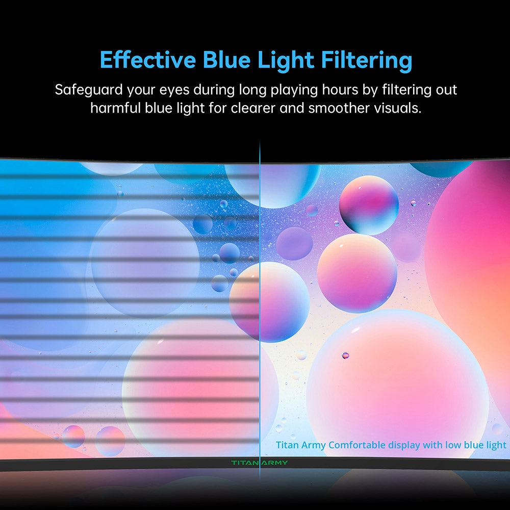 Herný monitor TITAN ARMY N32SQ PLUS s zakriveným displejom, 31,5-palcový 1500R 16:9 VA panel, obnovovacia frekvencia 144 Hz, rozlíšenie 2560x1440 HD, 99% sRGB, doba odezvy 1 ms MPRT, nízka modrá, podpora herných režimov FPS/RTS, 2*HDMI 2.0, 2*DP 1.4, 1*Audio, nastavenie sklonu s možnosťou upevnenia na stenu.