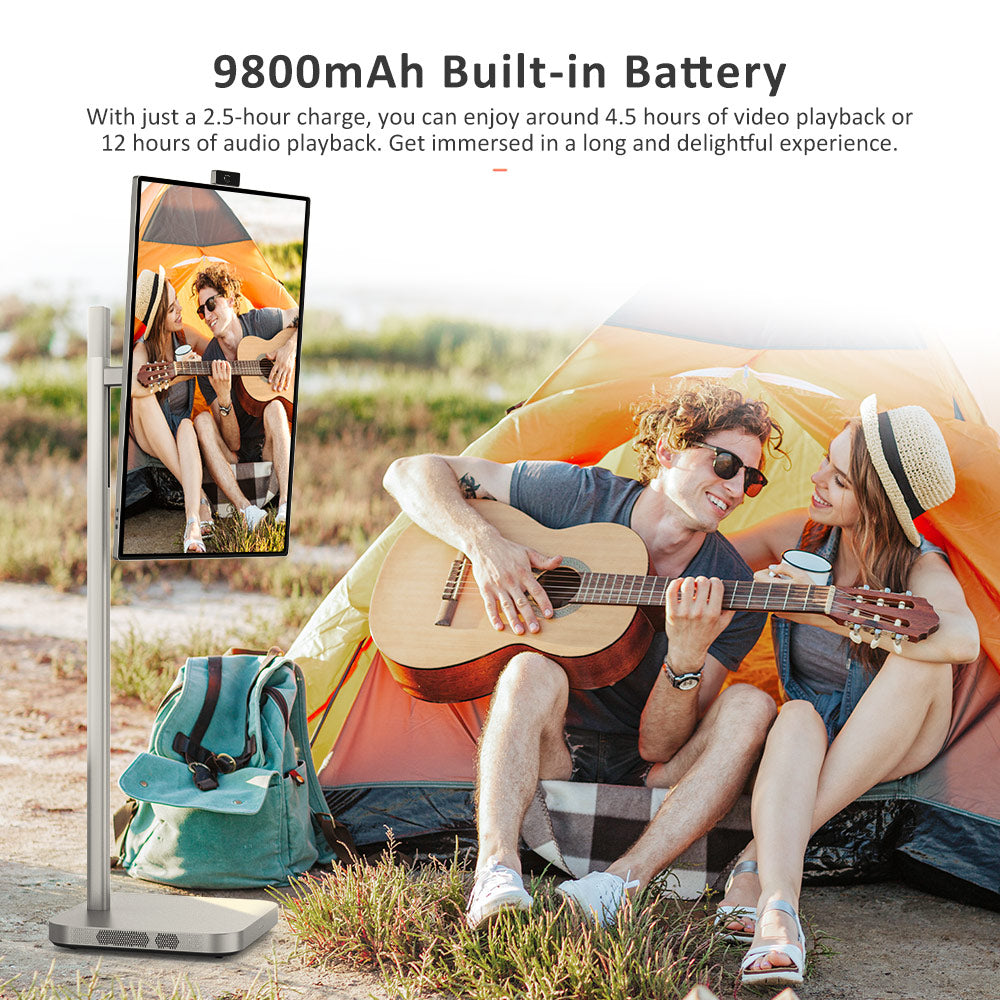 Titan Army V32D4U Pro, plochý 16:9 VA UHD 76Hz prenosný smart displej s výkonným čipsetom a viacerými režimami pripojenia.