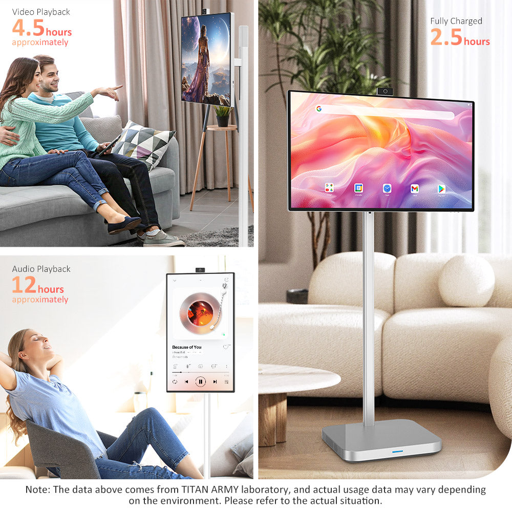 Titan Army V32D4U Pro, plochý 16:9 VA UHD 76Hz prenosný smart monitor s výkonným čipsetom a viacerými režimami pripojenia.