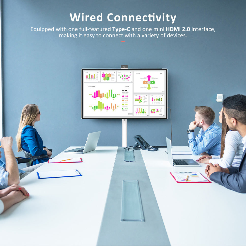 Titan Army V32D4U Pro, plochý 16:9 VA UHD 76Hz prenosný smart displej s výkonným čipsetom a viacerými režimami pripojenia.