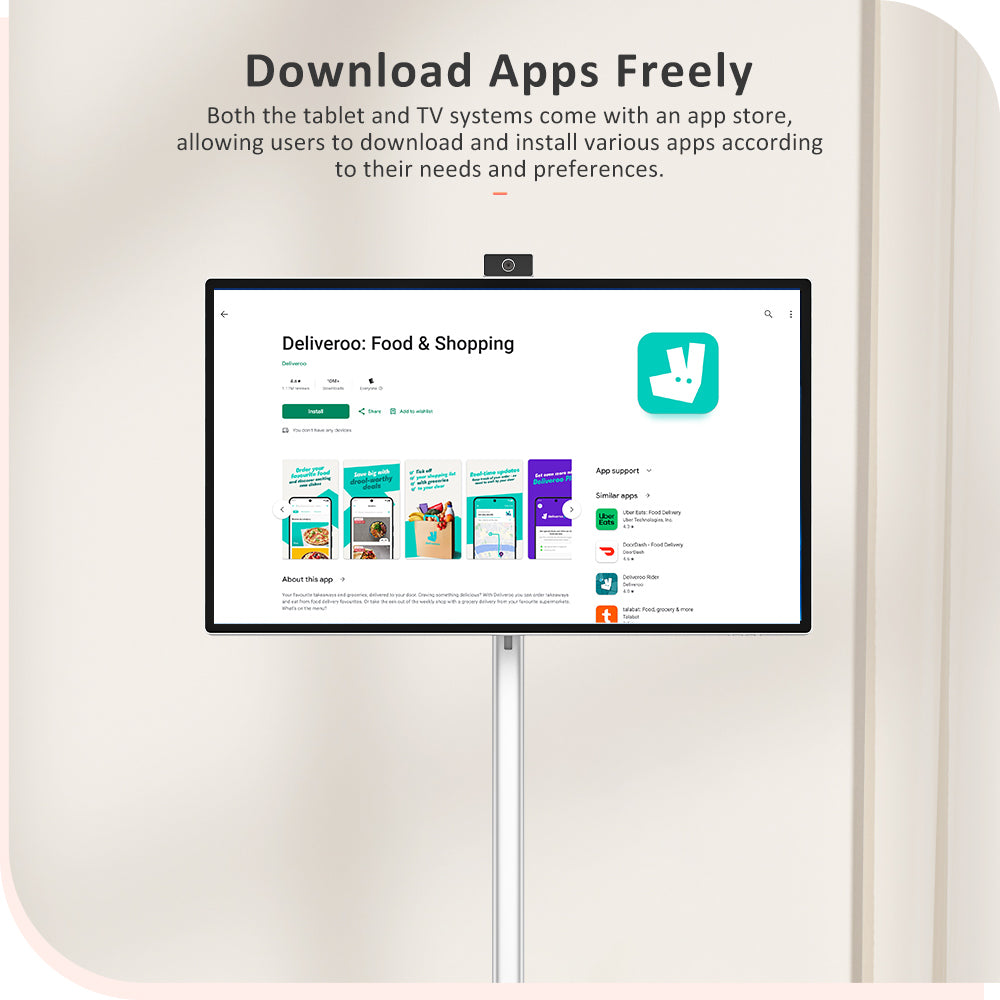 Titan Army V32D4U Pro, plochý 16:9 VA UHD 76Hz prenosný smart displej s výkonným čipsetom a viacerými režimami pripojenia.