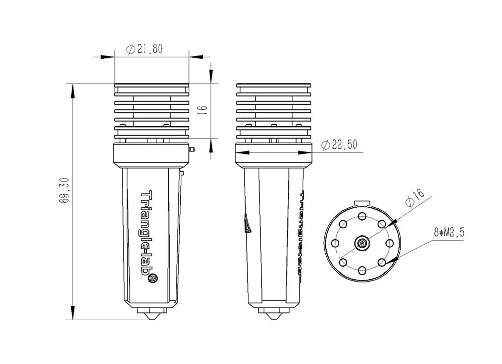 Vysokorýchlostná a odolná tlačová hlava Trianglelab CHC XL pre FDM 3D tlačiarne