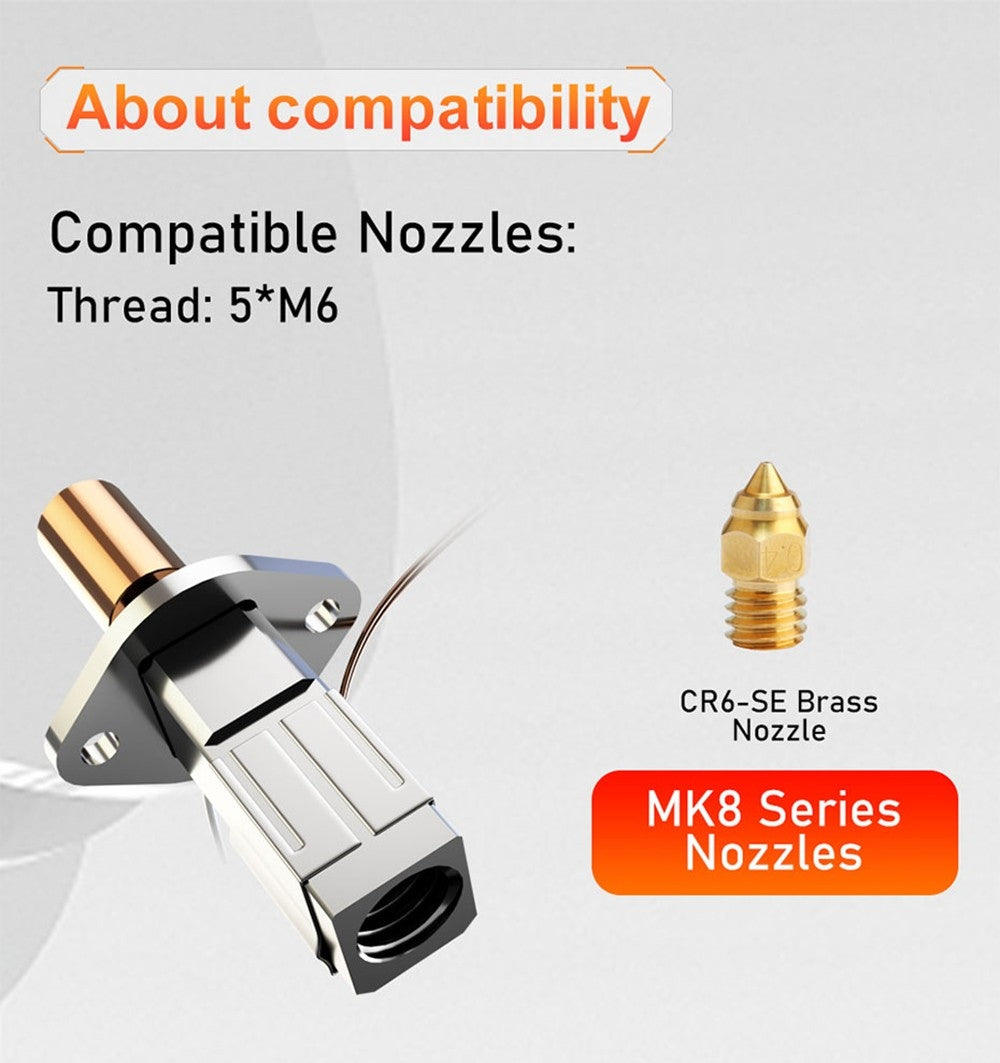 Horezná hlava Trianglelab CHCB-OT pre 3D tlačiarne, určená pre extrúder Creality Sprite.