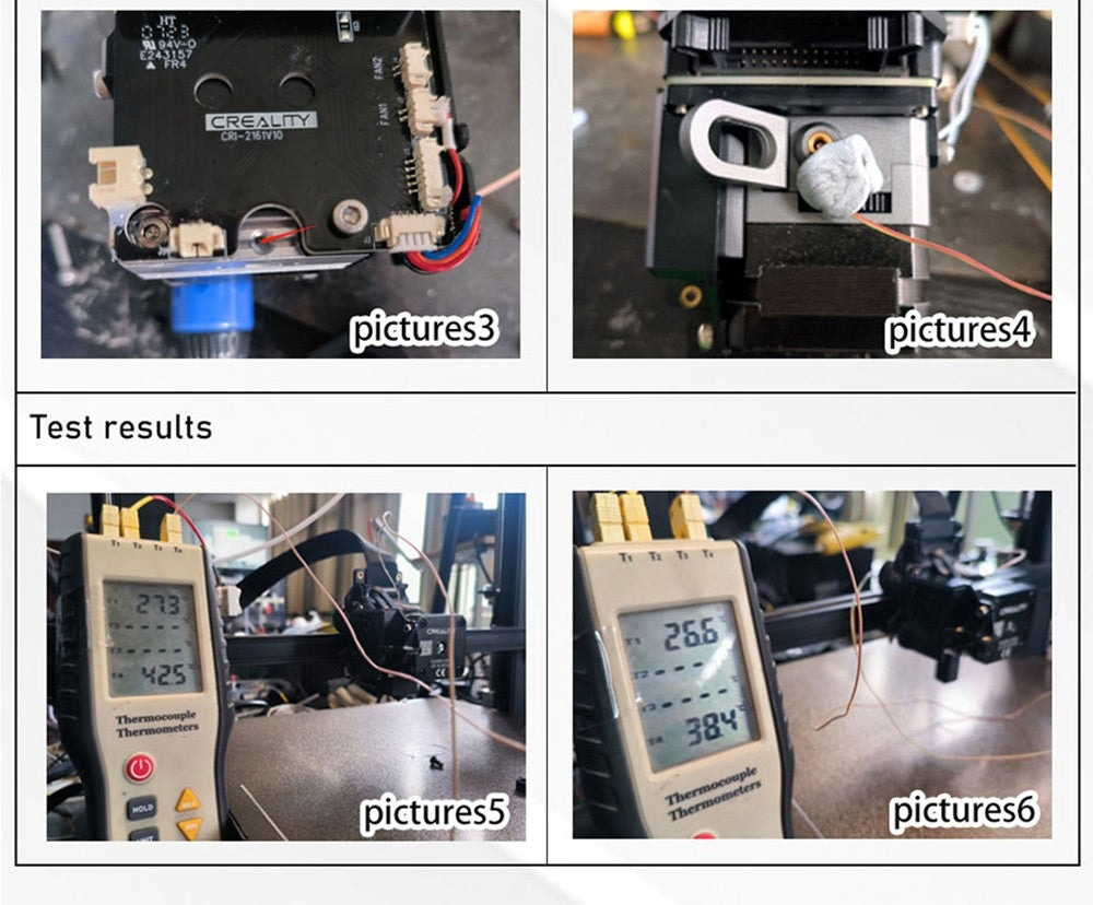 Horezná hlava Trianglelab CHCB-OT pre 3D tlačiarne, určená pre extrúder Creality Sprite.