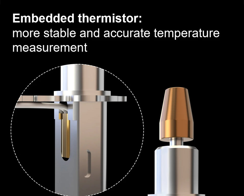 Horejná tryska Trianglelab Rapido ACE HF - PT1000 termistor, kompatibilná s Dragon/Rapido, adaptér V6