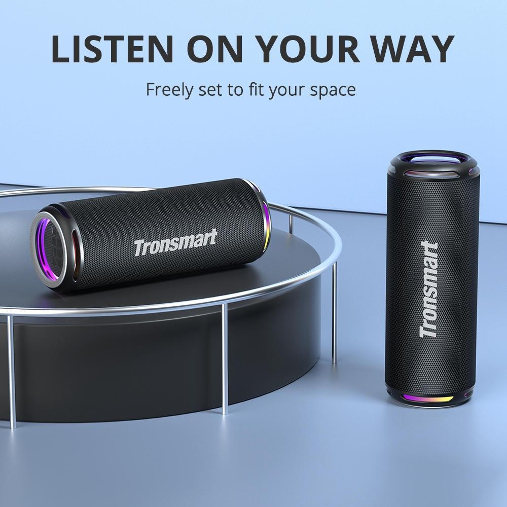 Prenosný Bluetooth reproduktor Tronsmart T7 Lite 24W, vodotesný IPX7, batéria 4000 mAh, Bluetooth 5.3, čierna