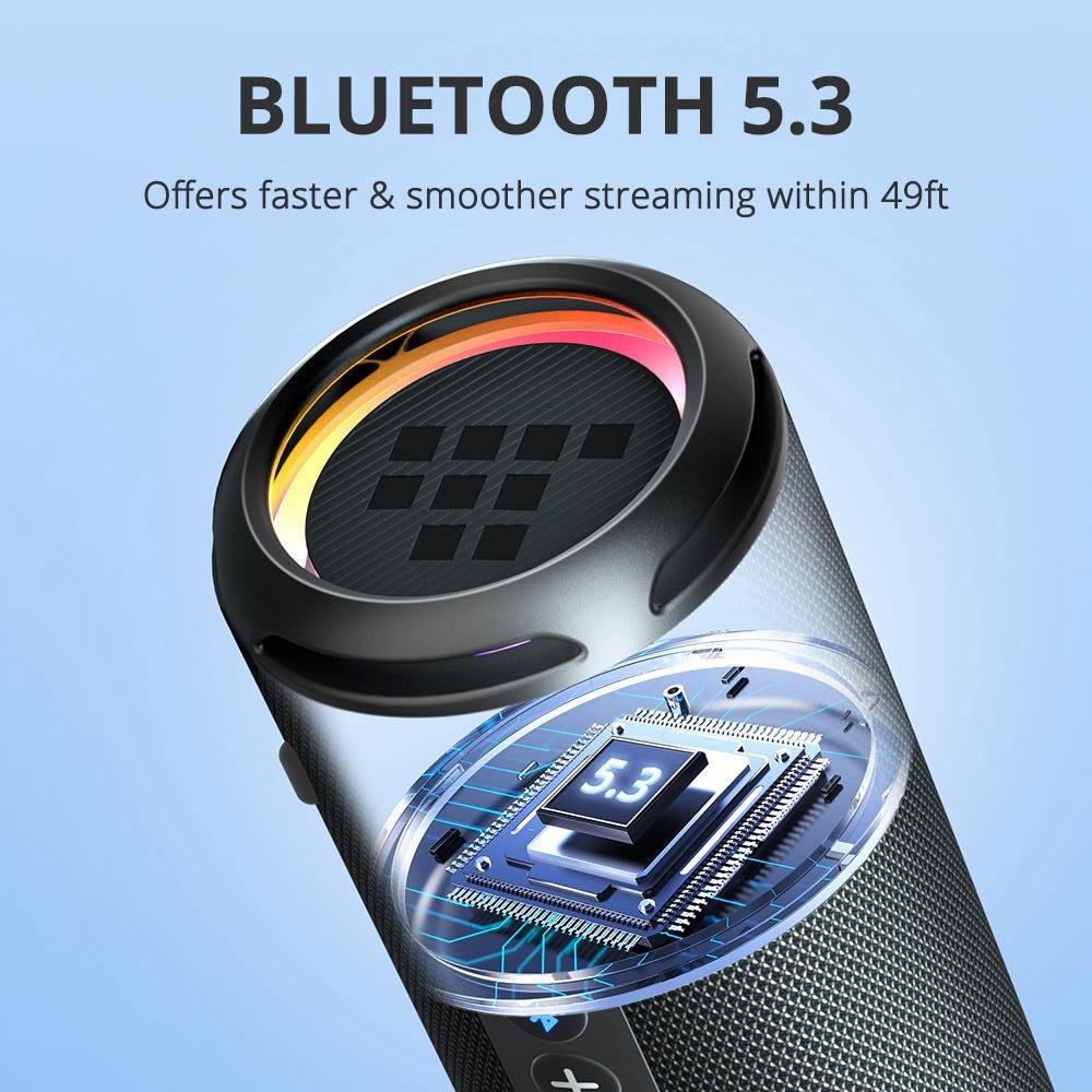 Prenosný Bluetooth reproduktor Tronsmart T7 Lite 24W, vodotesný IPX7, batéria 4000 mAh, Bluetooth 5.3, čierna