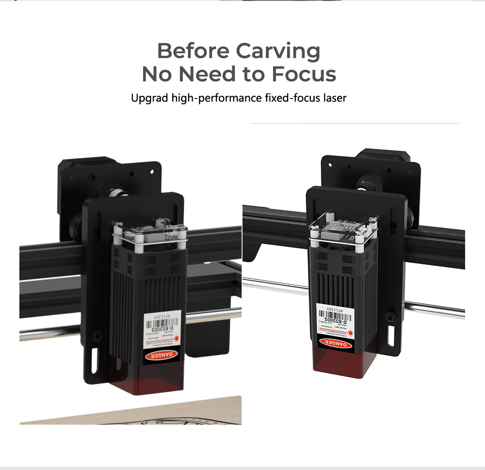 Laserový gravírovací a rezací stroj Tronxy Marker40 5.5W DIY CNC s gravírovacou plochou 420x400mm