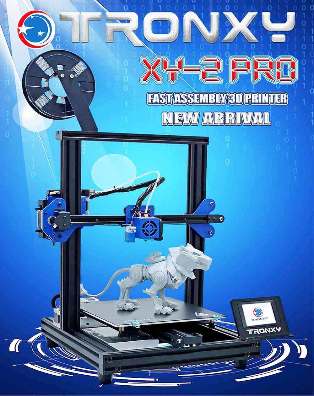 3D tlačiareň TRONXY XY-2 Pro Titan, Titan extrúder, detekcia nedostatku materiálu, ultra tiché obnovenie tlače, 255x255x245mm