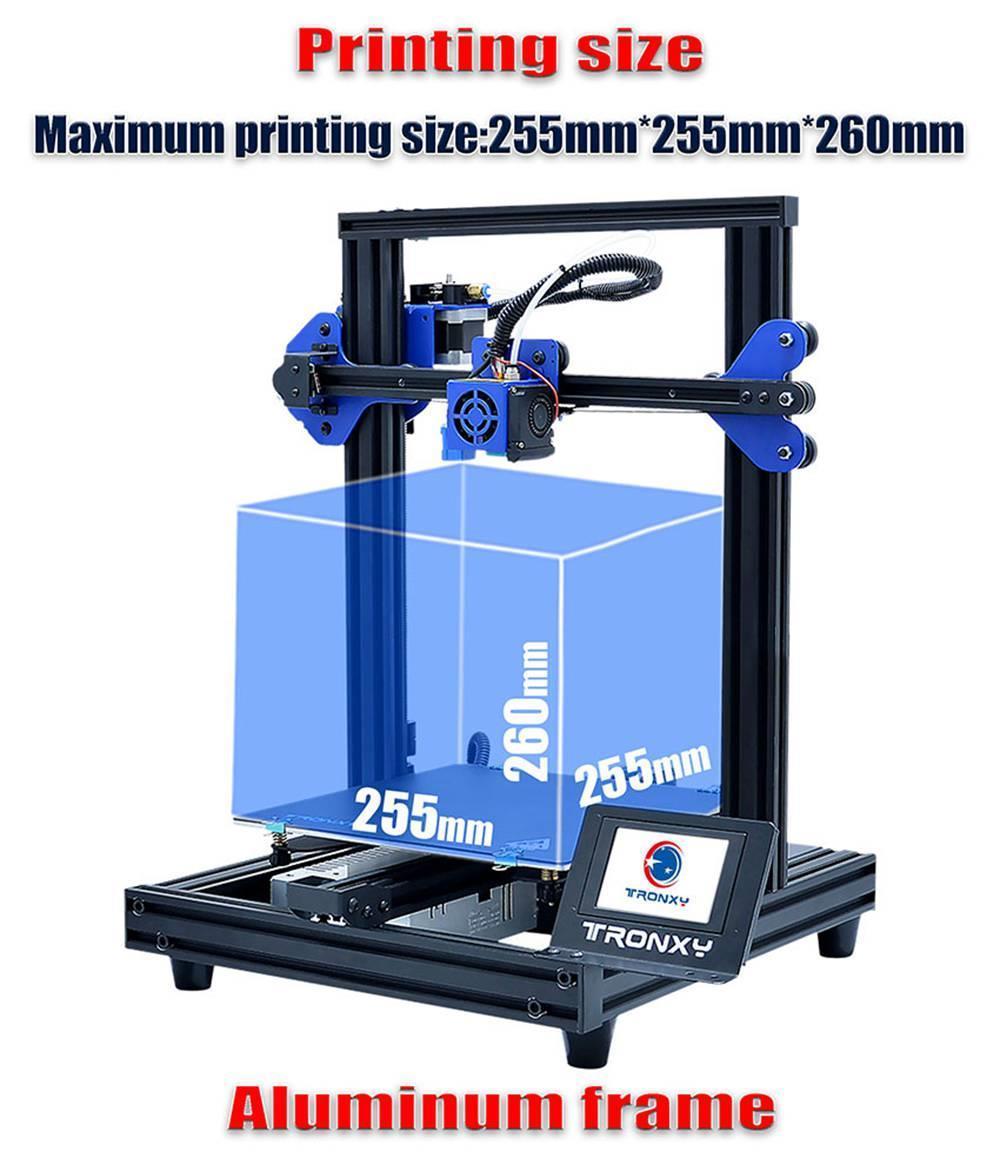 3D tlačiareň TRONXY XY-2 Pro Titan, Titan extrúder, detekcia nedostatku materiálu, ultra tiché obnovenie tlače, 255x255x245mm