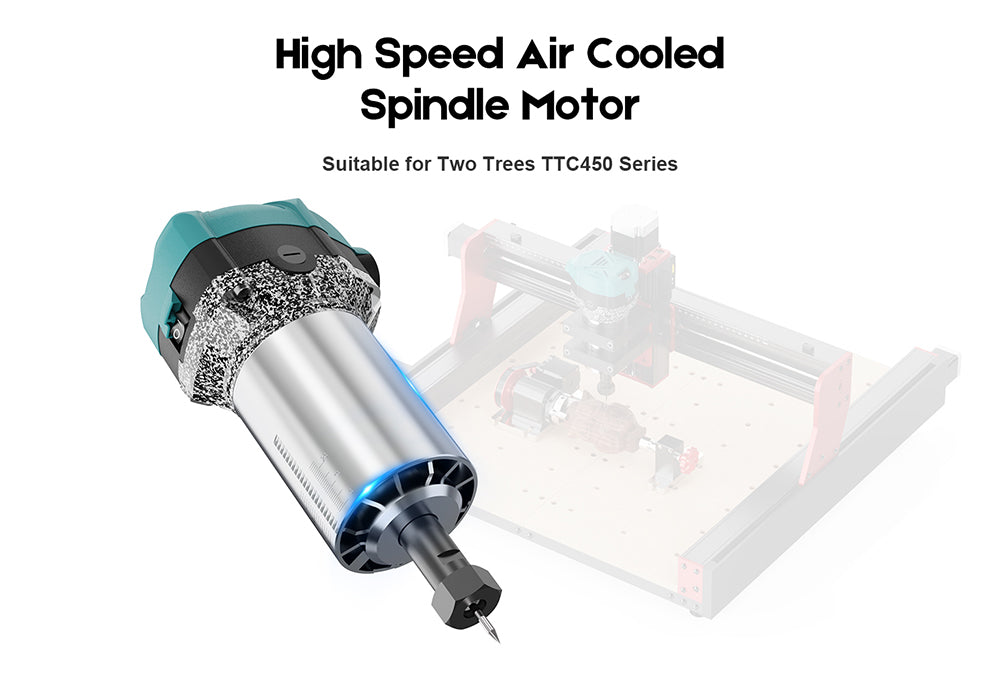 TWO TREES 800W 30000 ot./min Fréza na drevo, šesť rýchlostí, pre sériu TTC450