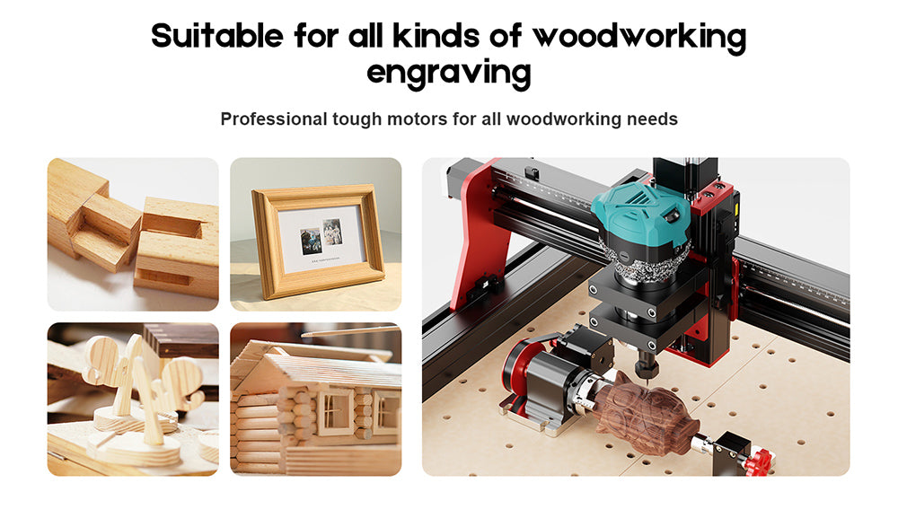 TWO TREES 800W 30000 ot./min Fréza na drevo, šesť rýchlostí, pre sériu TTC450