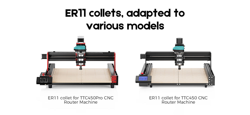 TWO TREES 800W 30000 ot./min Fréza na drevo, šesť rýchlostí, pre sériu TTC450