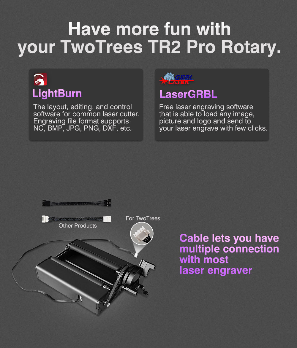 TWO TREES TR2 Pro Roller Rotary 4 v 1 – rotačný modul s vretenovým čelistným skľučovadlom