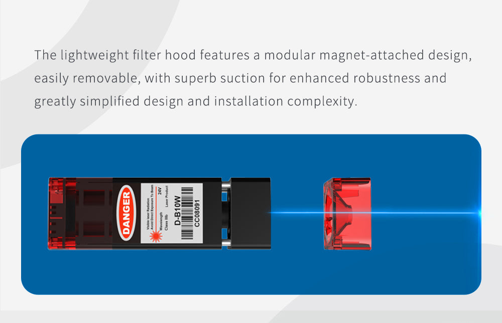 TWO TREES TTS-10 Pro 10W laserový gravírovací a rezací stroj, gravírovacia rýchlosť 30000 mm/min, 300x300 mm, pripojenie cez aplikáciu, diaľkové ovládanie