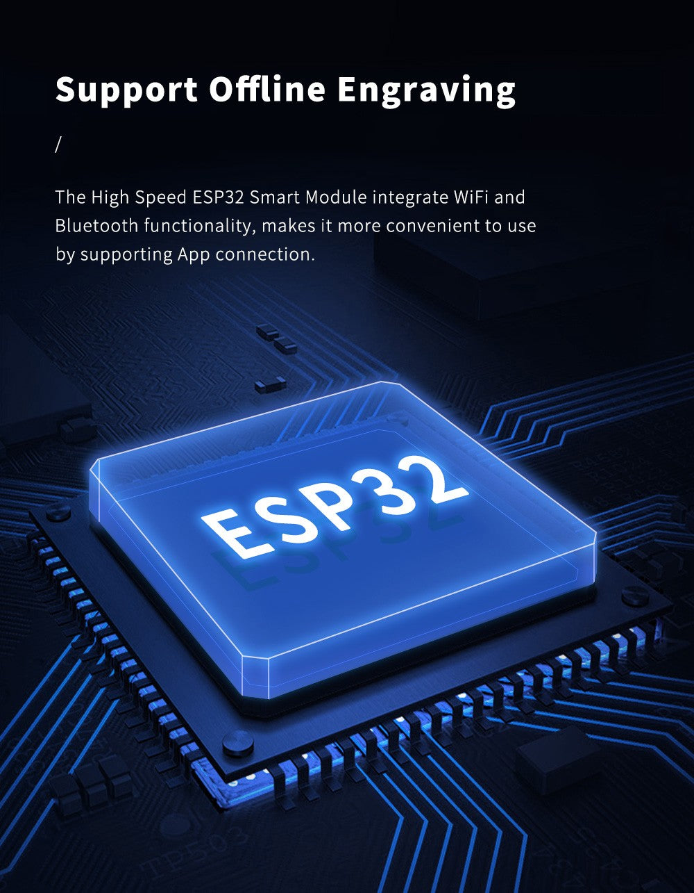 Laserový gravírovací a rezací stroj Two Trees TTS 20W, kovový CNC laserový gravírovací stroj, gravírovacia plocha 300x300mm