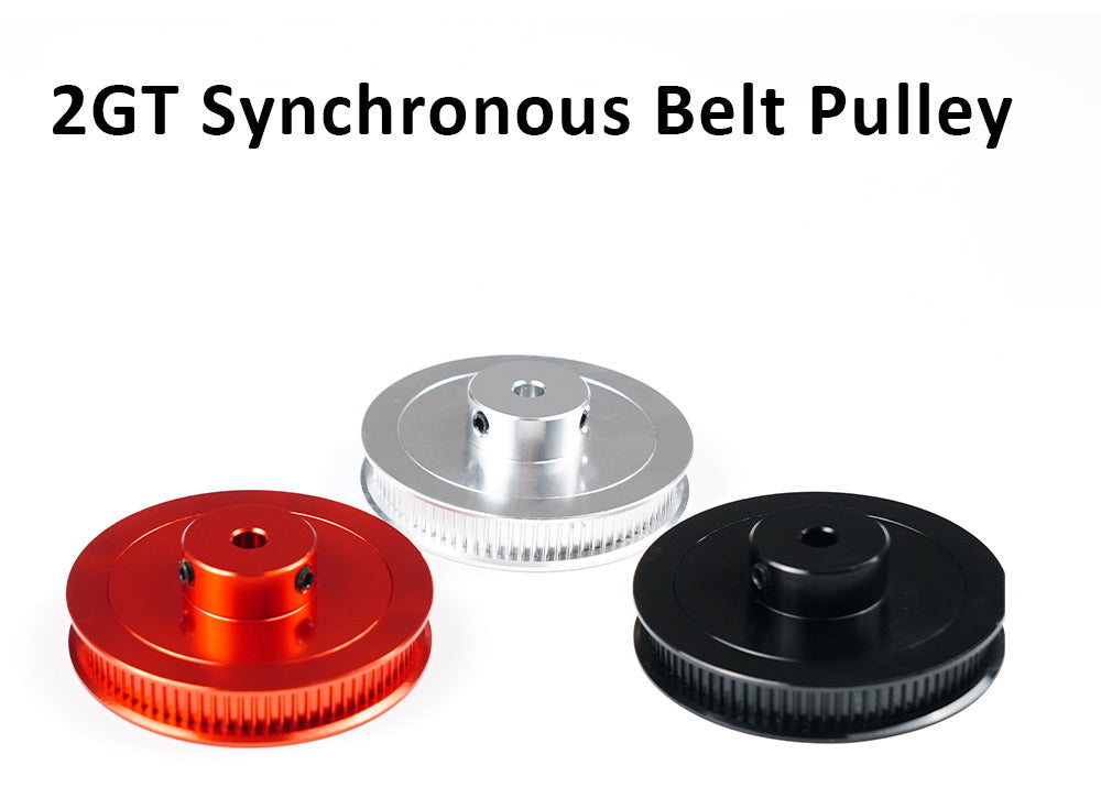Diely 3D tlačiarne TWO TREES VORON V2.4, 80 zubové GT2 časovacie kladky, priemer 5 mm, šírka pásu 6 mm, hliníkové zliatinové hnacie koleso - čierna