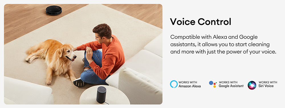 Robotický vysávač Ultenic D6S s gyroskopickou navigáciou, 3v1 funkčnosťou (metanie, vysávanie, utieranie), sacím účinkom 3000 Pa, 4 režimami čistenia, batériou 2600 mAh a výdržou 120 minút.