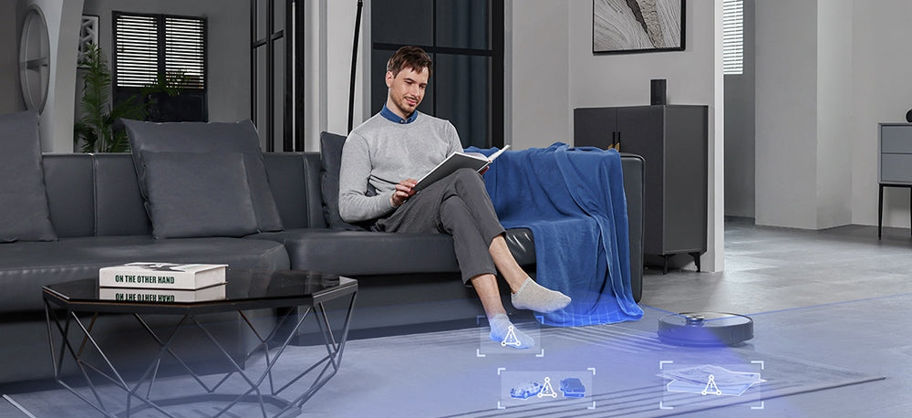 Robotický vysávač Ultenic MC1 s plne automatickou stanicou, sacím tlakom 5000 Pa, dvojitým otáčajúcim sa mopom, sušením teplým vzduchom, 3L vreckom na prach, batériou 5200 mAh, maximálnou dobou prevádzky 180 minút, ovládanie cez aplikáciu/hlasové ovládanie.