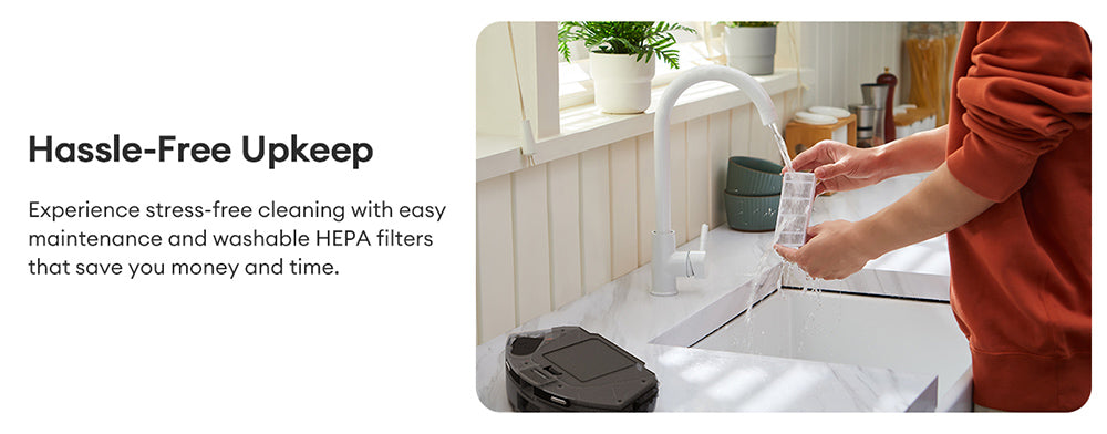 Robotický vysávač Ultenic T10 Lite s LiDAR navigáciou, sacím účinkom 4500 Pa, samočistením, systémom Matrix Clean, výdrží až 180 minút, nádobou na prach s objemom 2 l, ovládanie cez aplikáciu/Alexa/Siri/IFTTT, pre všetky podlahy a chlpy domácich zvierat.