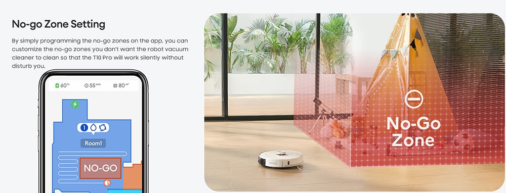 Robotický vysávač Ultenic T10 Pro s automatickou vyprázdňovacou stanicou, sacím tlakom 4000 Pa, dvojitým rotačným mopom, 3,3l nádobkou na prach, LiDAR navigáciou, režimom pre čistenie kobercov, batériou s kapacitou 5200 mAh, maximálnou dobou prevádzky 200 minút, ovládanie cez aplikáciu/hlasové ovládanie.