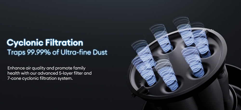 Bezšnúrový vysávač Ultenic U10 Ultra, sací výkon 40 kPa, digitálny motor 450 W, samostatne stojaci, teleskopická rúrka, 40 minút prevádzky, zabudovaná LED lampa, otočný kĺb 180°