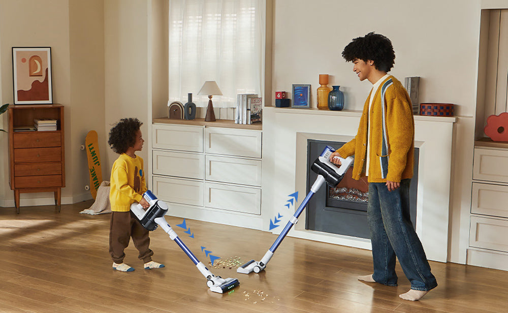 Bezšnúrový vysávač Ultenic U10 Ultra, sací výkon 40 kPa, digitálny motor 450 W, samostatne stojaci, teleskopická rúrka, 40 minút prevádzky, zabudovaná svorka, otočný kĺb 180°