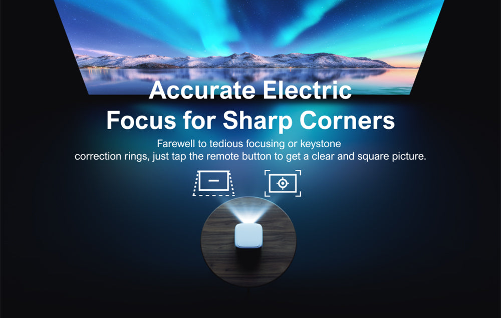 Prenosný projektor ULTIMEA Apollo P10, 300 ANSI, dekódovanie 1080P, natívne rozlíšenie 720P, WiFi 2,4 GHz/5 GHz