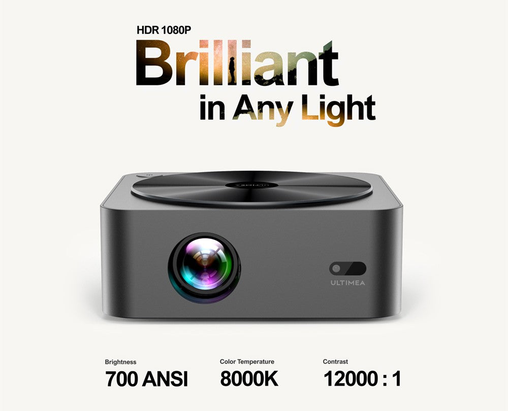 Ultimea Apollo P40, natívny 1080P LCD projektor, 700LM