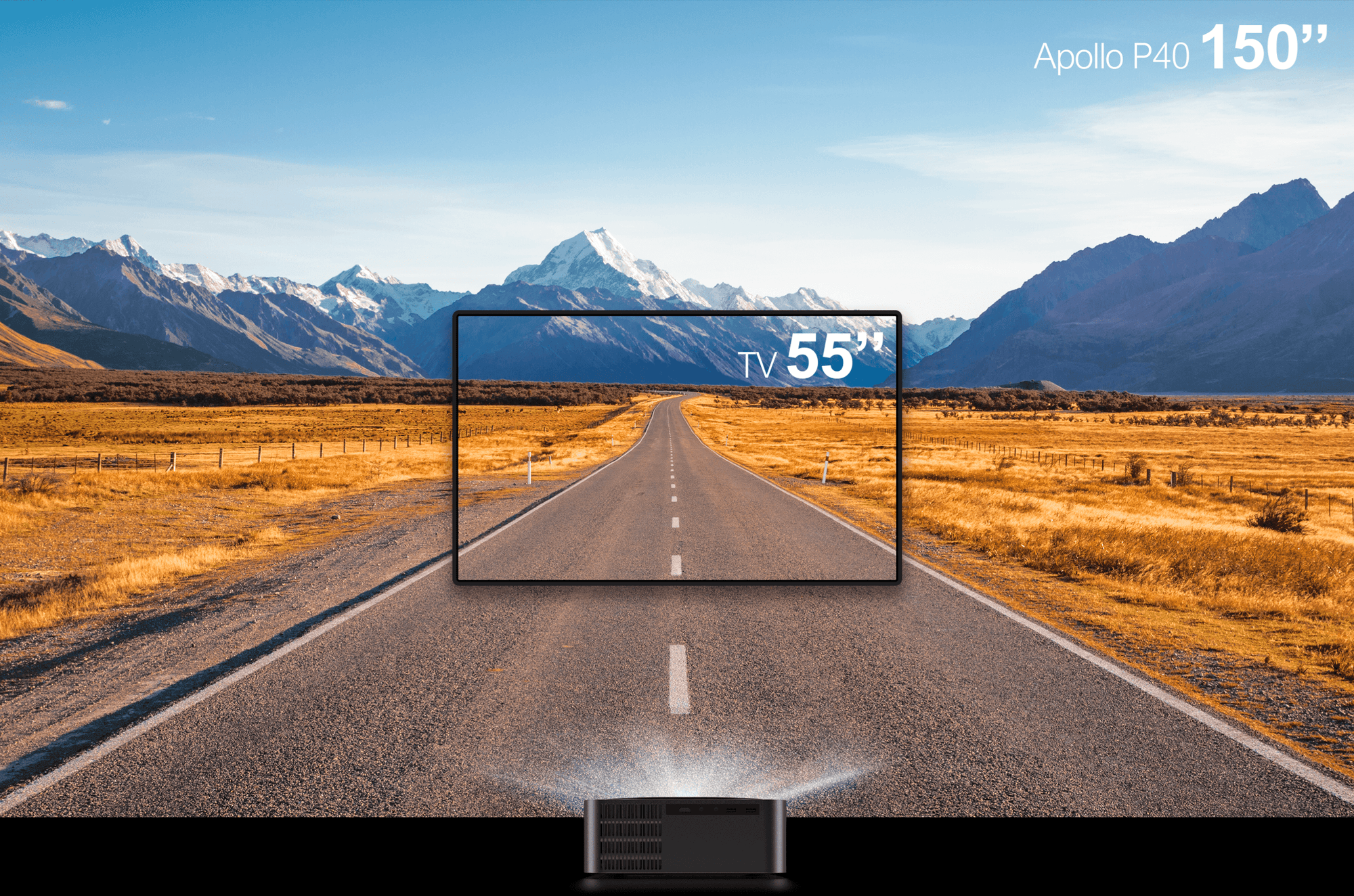 LCD projektor Ultimea Apollo P40 s natívnym rozlíšením 1080P