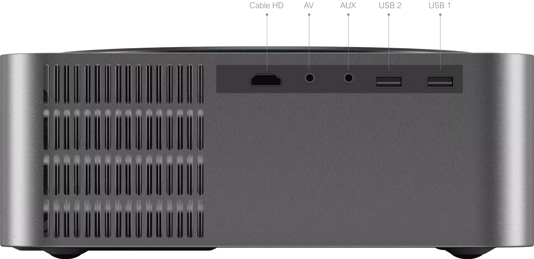 Ultimea Apollo P40, natívny LCD projektor s rozlíšením 1080P, 700LM