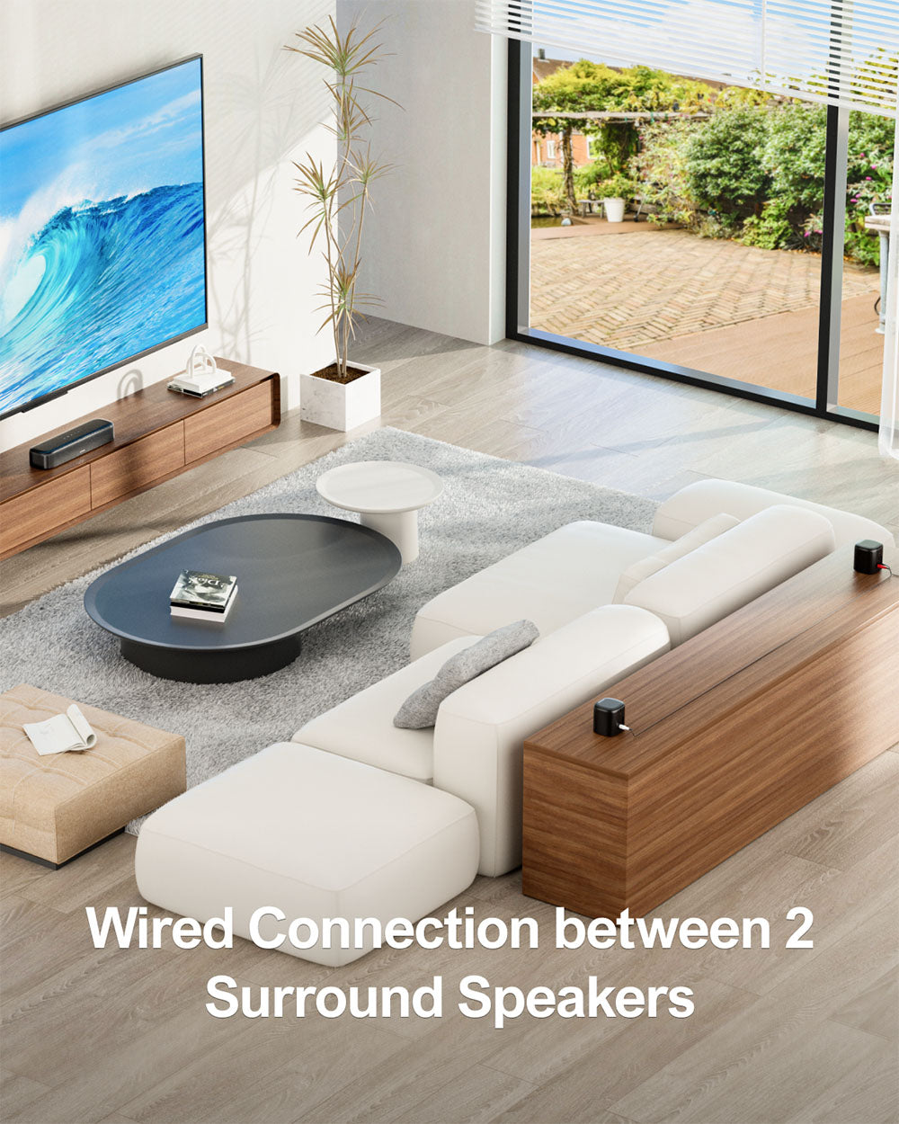 Zvuková lišta a subwoofer Ultimea Aura A30, 5.1 kanálový systém, ovládanie cez aplikáciu, 10-pásmový ekvalizér, 121 predvolieb ekvalizácie