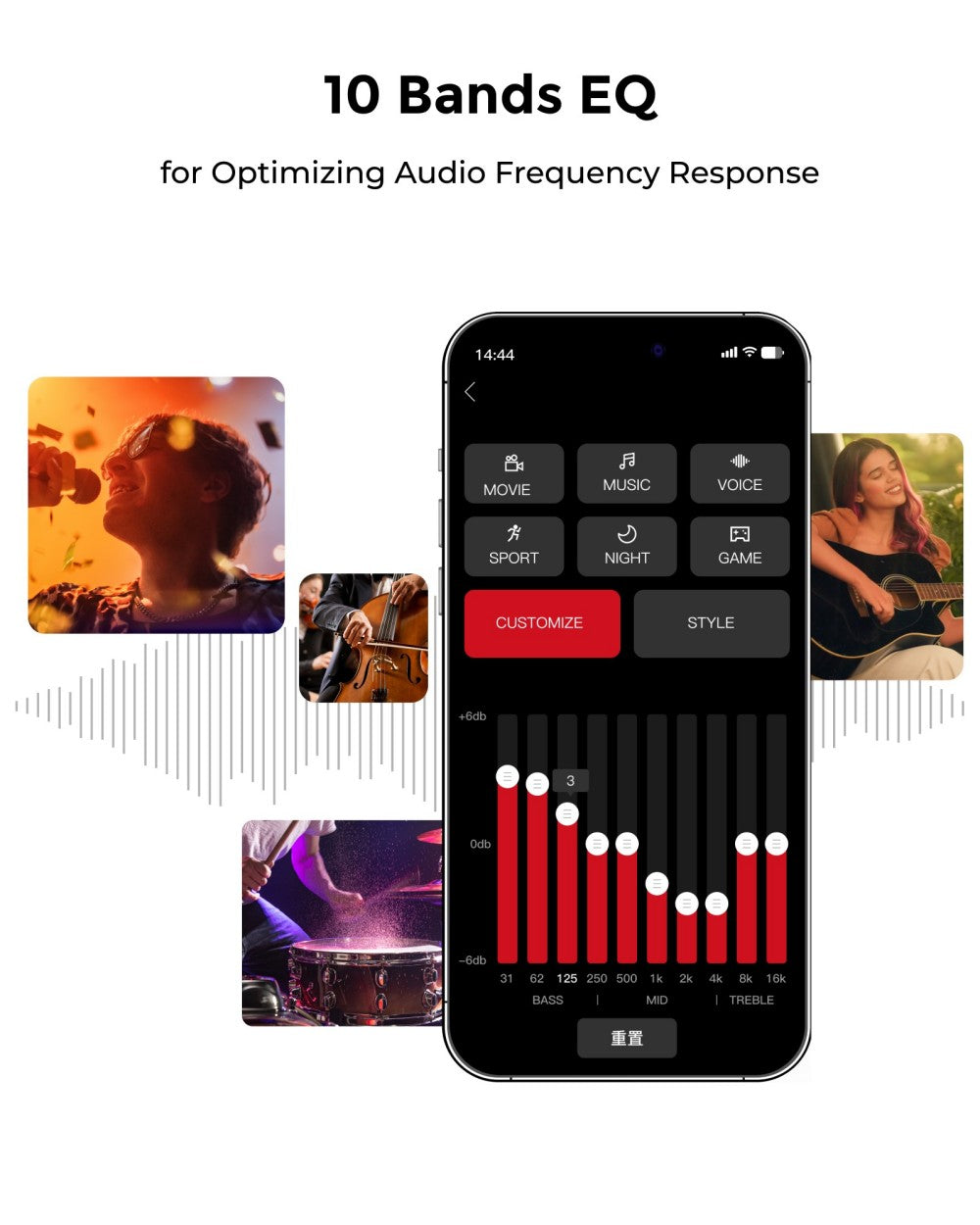 ULTIMEA Aura A60 7.1 Soundbar, inteligentná aplikácia a hlasové ovládanie, technológia BassMX, špičkový výkon 350 W, HDMI eARC, 4 reproduktory s priestorovým zvukom, pre Smart TV