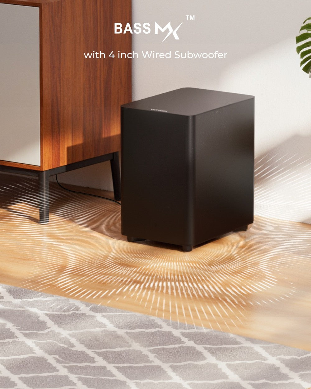 ULTIMEA Aura A60 7.1 Soundbar, inteligentná aplikácia a hlasové ovládanie, technológia BassMX, špičkový výkon 350 W, HDMI eARC, 4 reproduktory s priestorovým zvukom, pre Smart TV