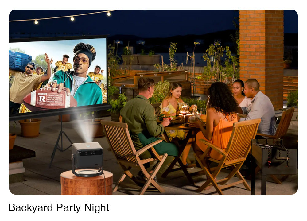 Projektor ULTIMEA Nova C40 s otočným statívom, 600 ANSI, dekódovanie 4K, natívne 1080P, Bluetooth 5.3, Android TV 11.0, Dolby Audio, automatické zaostrenie a korekcia lichobežníkového zkreslenia