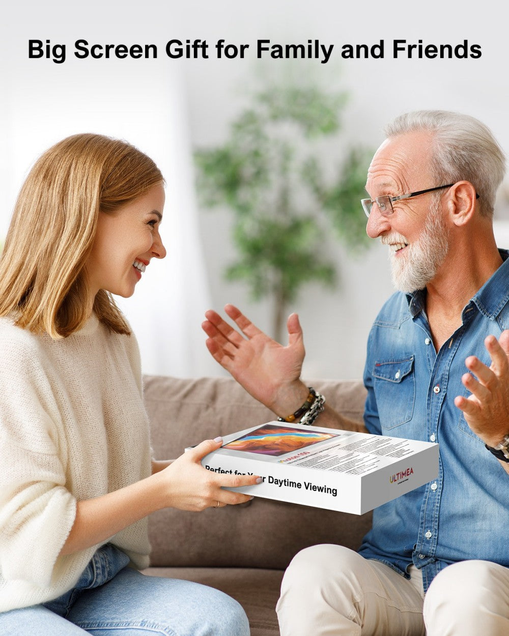 Projektorové plátno Ultimea Photon E-ALR 100 palcov, zisk 2.0, pozorovací úhel 120°