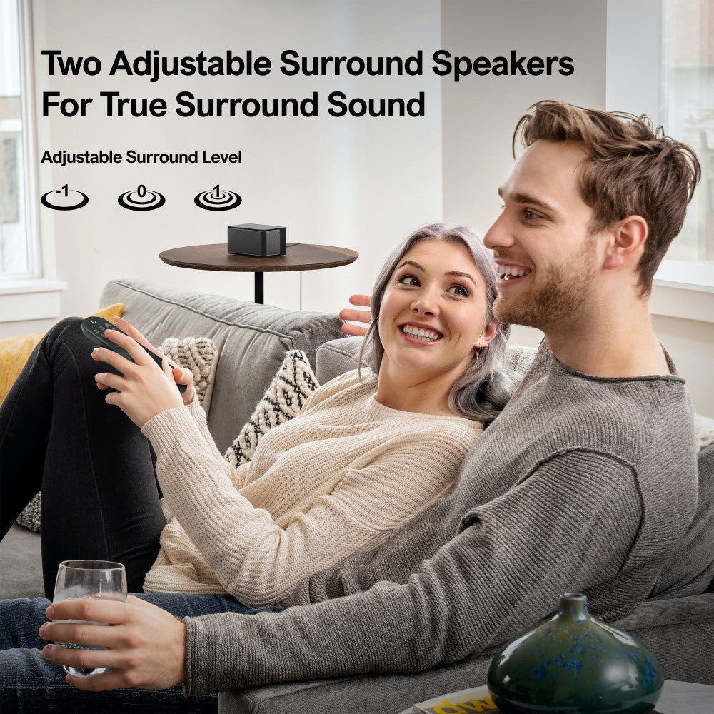 Súprava reproduktorov Ultimea Poseidon D60 Soundbar Subwoofer, Dolby Atmos 5.1, nastaviteľná úroveň priestorového zvuku, viaceré režimy