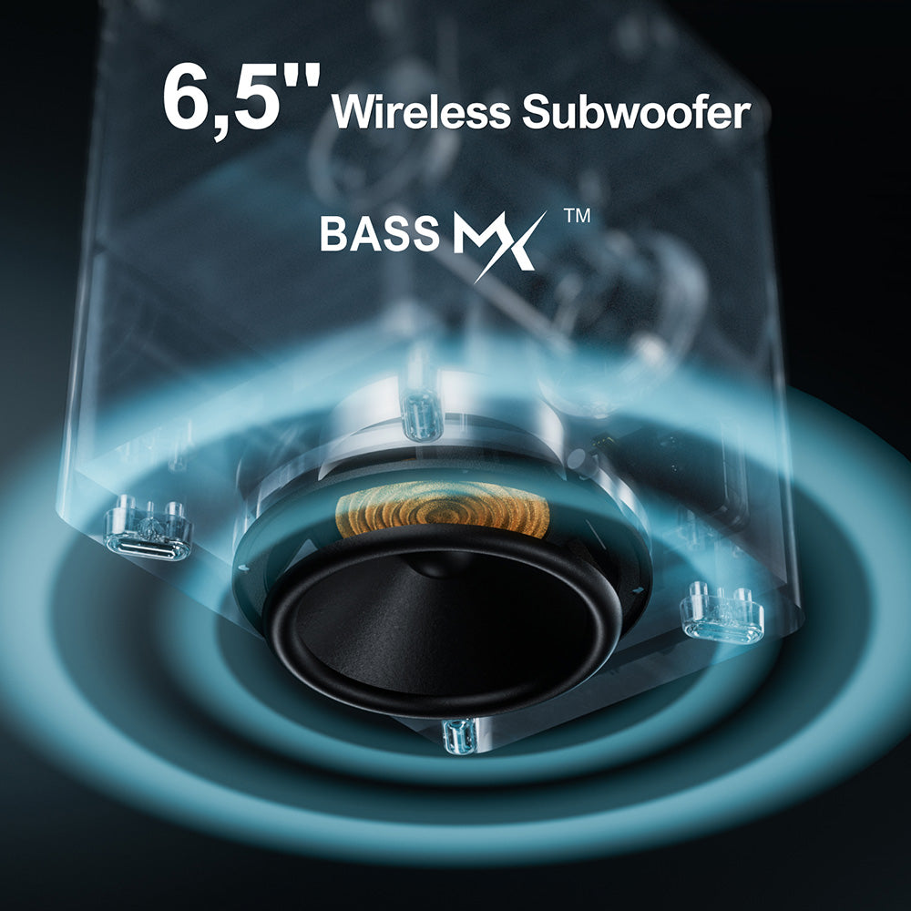 Súprava reproduktorov s ozvučovačom Ultimea Poseidon D70, 7.1 kanálová, 10-pásmový ekvalizér, 121 predvolieb ekvalizácie