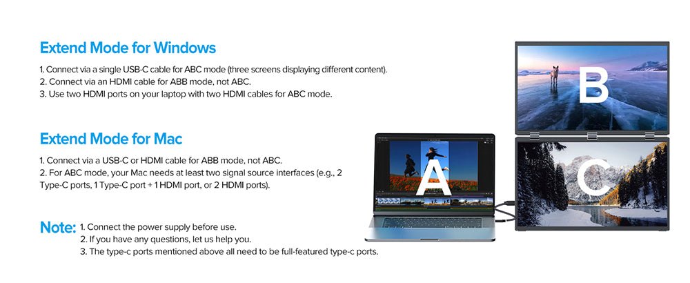 UPERFECT Delta Max 18,5-palcový dvojitý prenosný monitor, 1920*1080 IPS displej, obnovovacia frekvencia 100 Hz, 100 % sRGB, vstavaný reproduktor, bez ovládačov, 360° skladací, nastaviteľný stojan a možnosť upevnenia na VESA, rozšírenie obrazovky pre notebook, PC, telefón, hernú konzolu - EU zástrčka