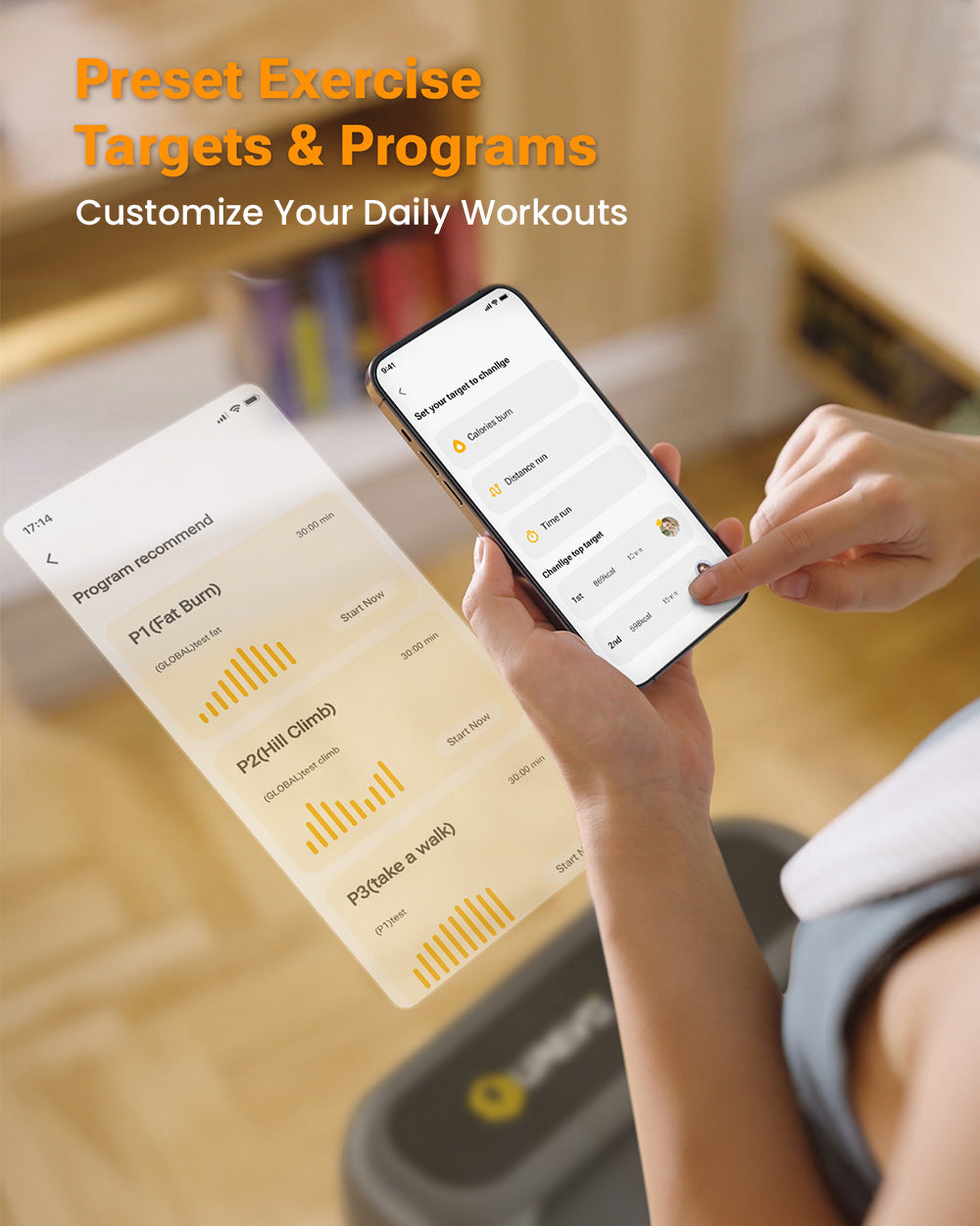 Chytrý chodecký pás UREVO 3S, 9 úrovní automatického sklonu, rýchlosť 0,8-6 km/h, nosnosť 120 kg, LED displej, ovládanie cez aplikáciu