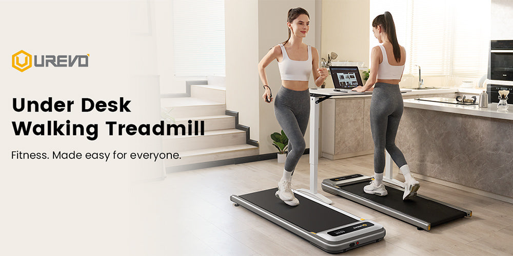 Chodítko pod stôl Urevo U1, behací pás 42x125cm, motor 2,25HP, max. zaťaženie 120kg, LED displej, pre domácnosť